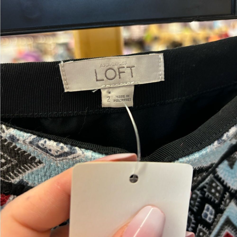 Loft Ladies 2 Multi Colored Pattern Mini Pencil S… - image 2